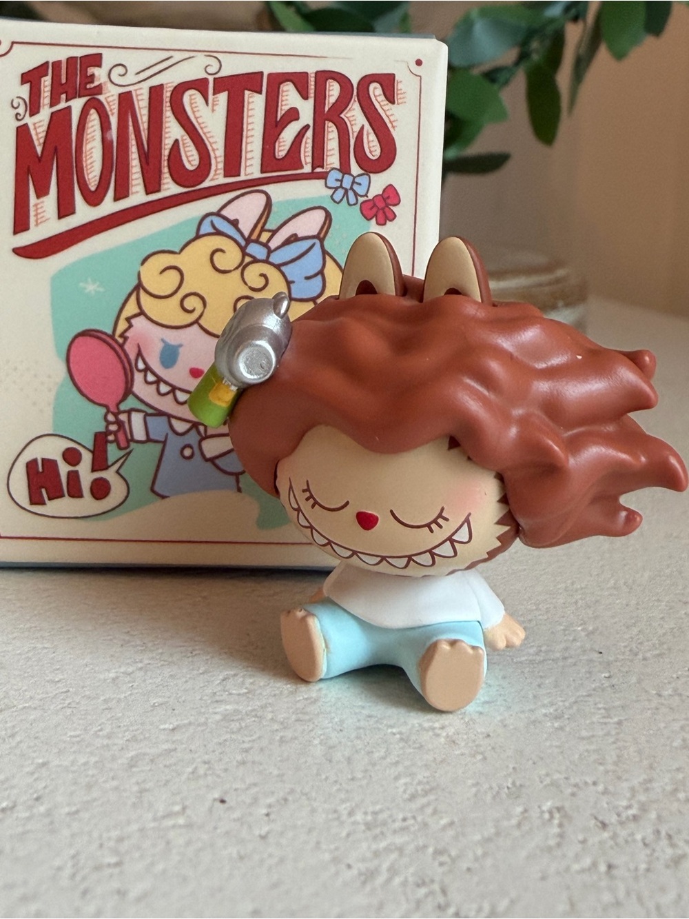 Pop Mart Hair Salon Pop Bean featuring removable- Wild Blowout